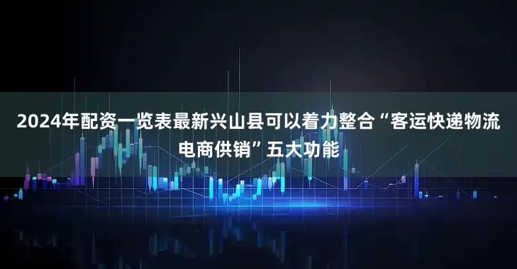 2024年配资一览表最新兴山县可以着力整合“客运快递物流电商供销”五大功能